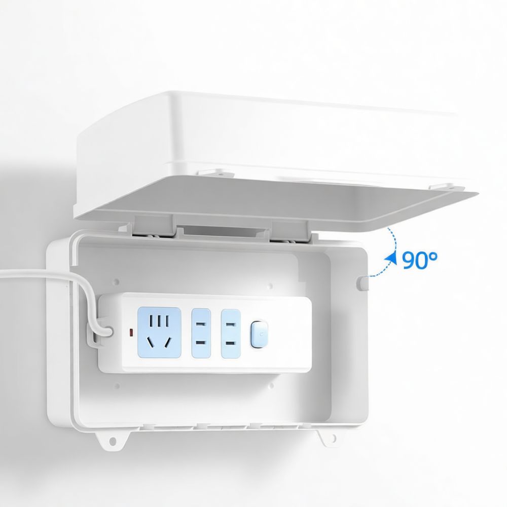 Outdoor Power Strip Weatherproof - 防水電気ソケットカバーボックス、屋外用、耐候性、保護シールド、電源タップ用、庭の安全対策