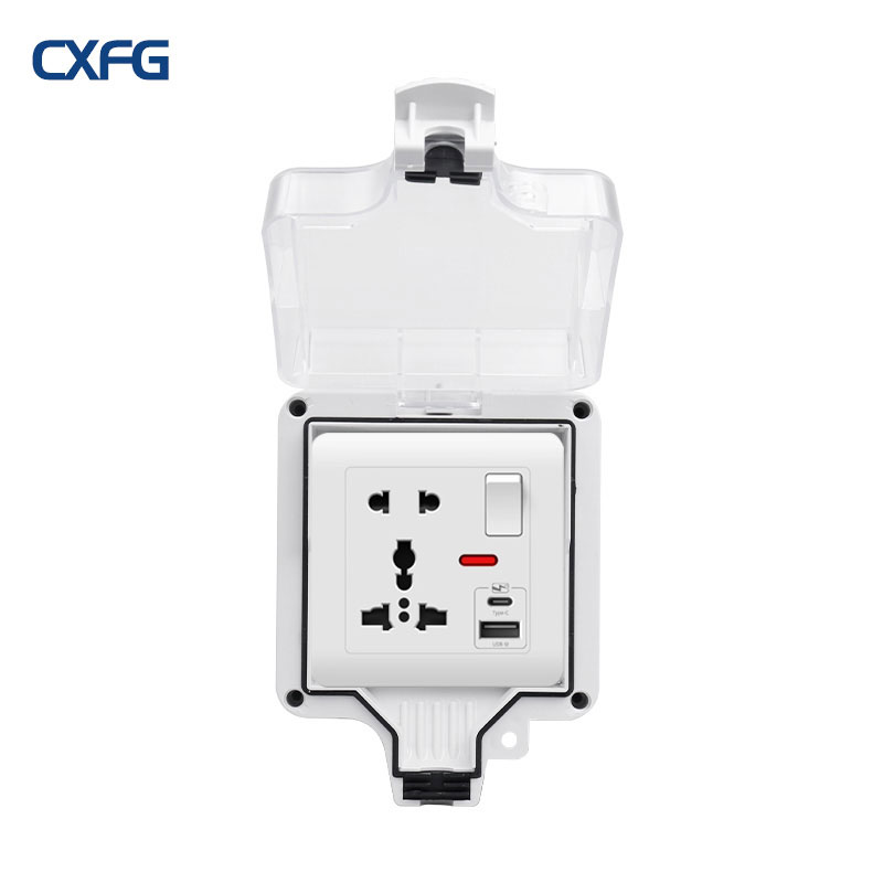 Outdoor Power Adapter Usb C - 86 タイプ IP66 屋外防水ソケット、スイッチ制御付き USB Type-c