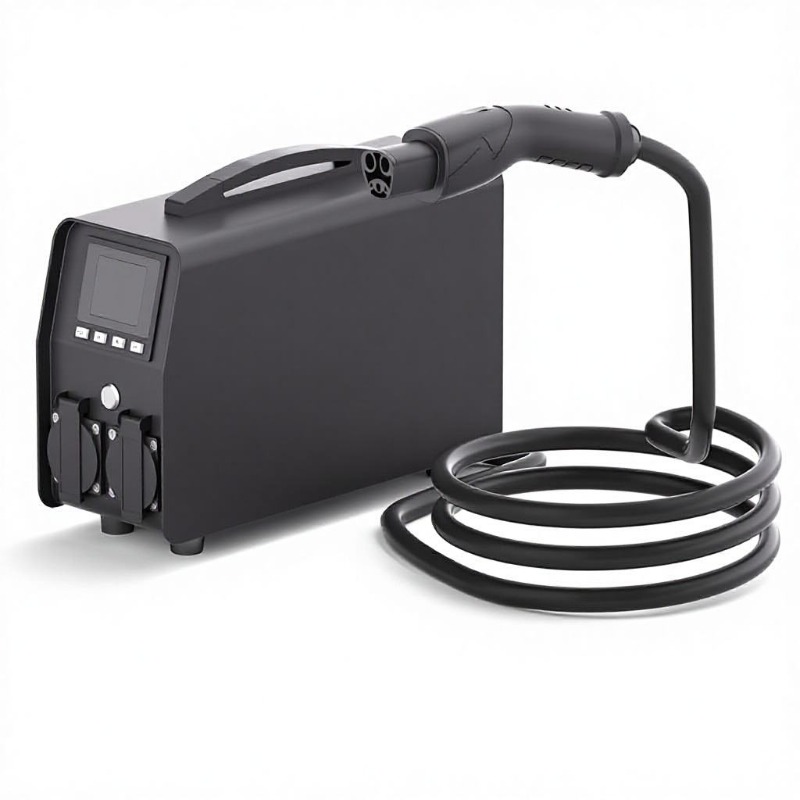 Ac Outdoor Power - ポータブルEV放電インバーターDC-ACコンバーター新エネルギー車屋外緊急電源アダプターV2Lキャンプ用