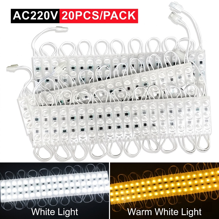 Outdoor Power Strip Weatherproof - 220V ハイライト LED モジュール 20 個防水折りたたみ式