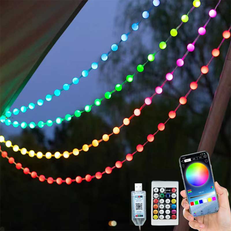 音楽コントローラー付きrgbラウンドボール,USB, Blu - Outdoor Power Strip Weatherproof のレビューと価格