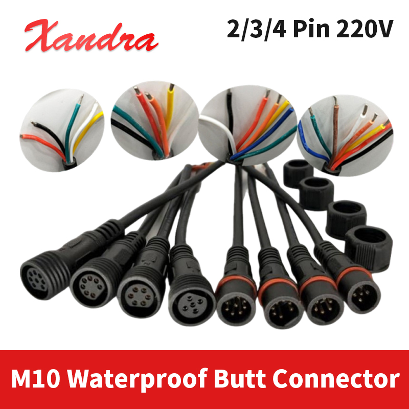 M10防水コネクター、2ピン、3ピン、4ピン、220Vケーブ - Outdoor Power Strip Weatherproof のレビューと価格